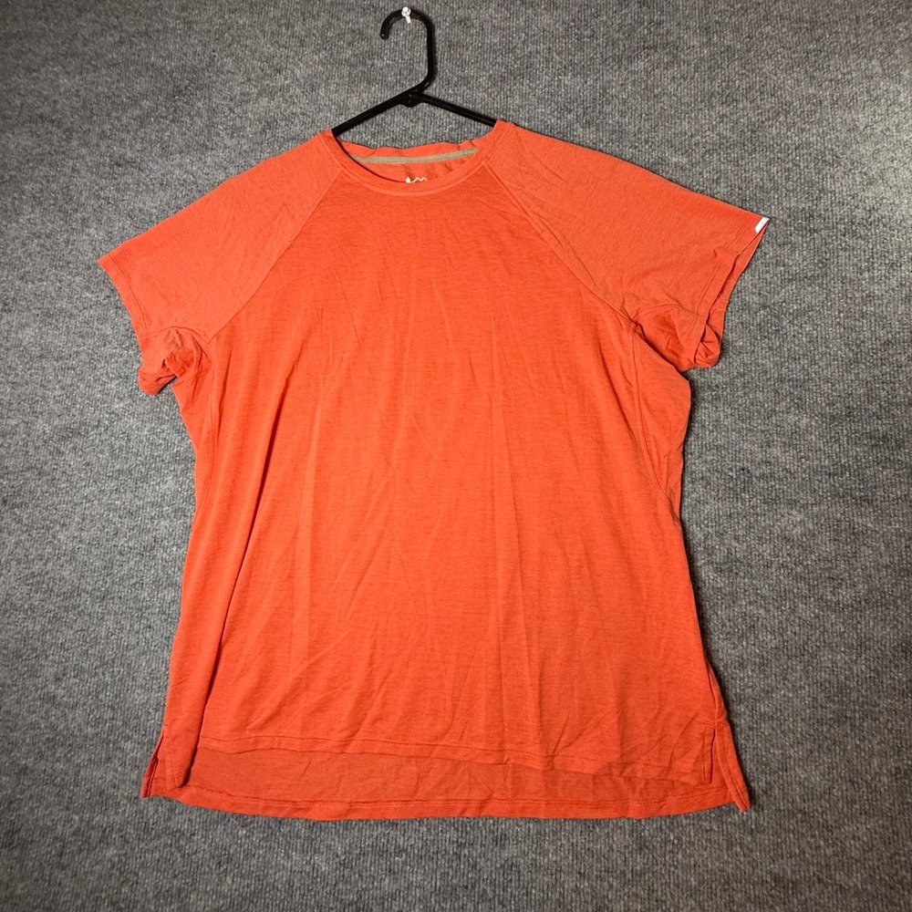 REI Co-op Sahara T-Shirt Womens XL Coral Orange Short Sleeve Hiking Performance